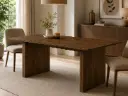 DINING TABLE COOPER (2PCS) OVAL 1800mm WALNUT 