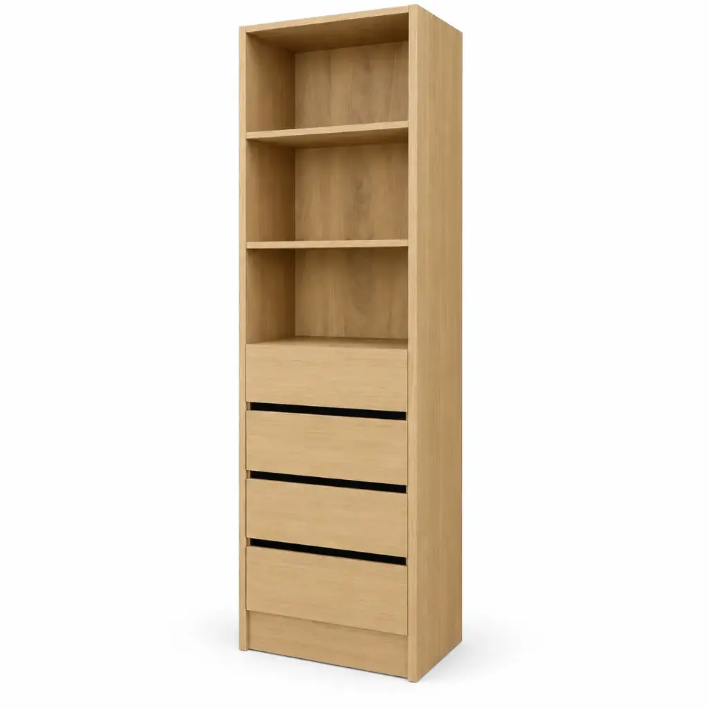CLOSET LUCY 2 SHELF 4 DRAWER VANILLA  