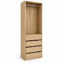 CLOSET LUCY 1 HANGER 4 DRAWER  VANILLA