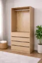 CLOSET LUCY 1 HANGER 4 DRAWER  VANILLA
