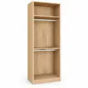 CLOSET LUX 2 SHELVES + 2 HANGERS VANILLA 800 x 2300 x 500