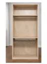 CLOSET LUX 2 SHELVES + 2 HANGERS VANILLA 800 x 2300 x 500