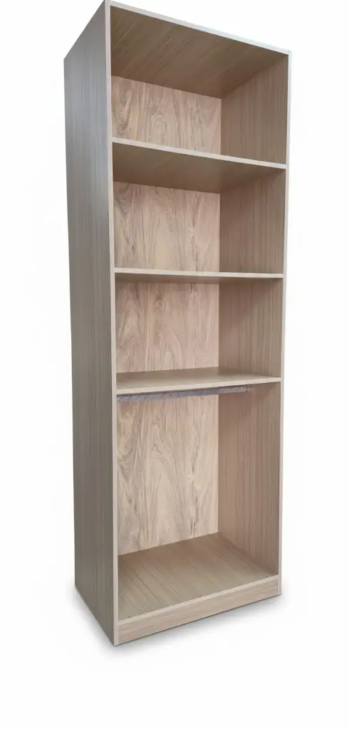 CLOSET LUX 4 SHELF + 1 HANGER VANILLA