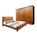 Bedroom Set Naira: Armoire 4 pts 24223 + Lit 4'6 24224