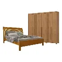 Bedroom Set Norton/Arezzo: Armoire 6 pts 29911 + Lit 6'0 30835