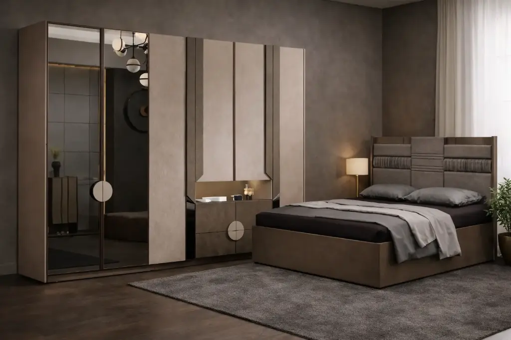 Bedroom Set Puya: Armoire 30808+ Lit 5'0 30806