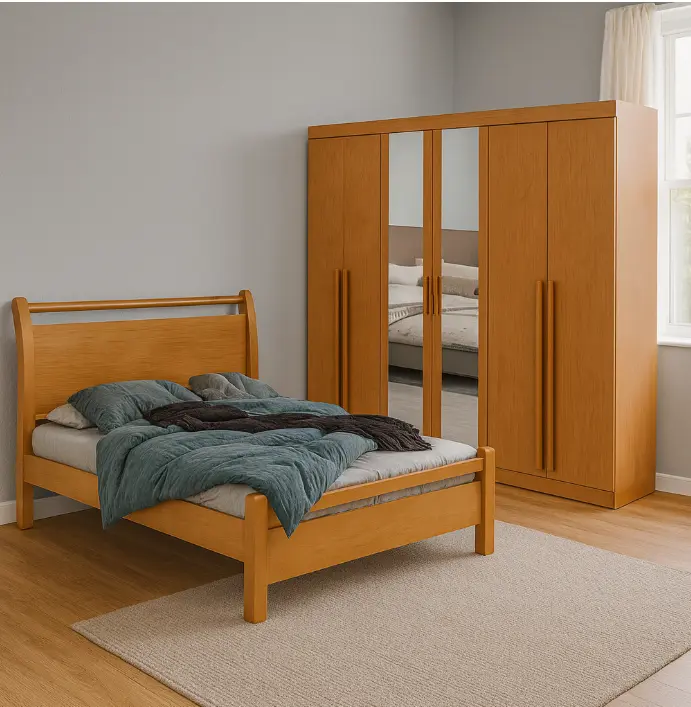 Bedroom Set Bertha/Reali: Armoire 30135 + Lit 4'6 28878