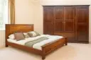 Bedroom Set Meldiana/Naira: Armoire 4pts 28913 + Lit 5'0 28047