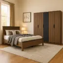 Bedroom Set Quinton: Armoire 5pts 31575 + Lit 6'0 31562