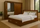 Bedroom Set Midley/Romalia: Armoire Sliding 26639 + Lit 5'0 28242