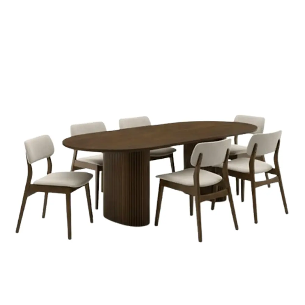 Dining Set Costa: Table 31900 + 6 x Chaise 31903