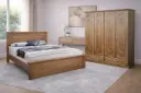 Bedroom Set Malaika: Armoire 4 pts 28157 + Lit 5'0 28158