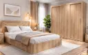 Bedroom Set Santiago/Dos Carre Russia: Armoire Sliding 29939 + Lit 5'0 30641