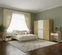Bedroom Set Essington/Robson: Wardrobe 6 Doors (31522) + Bed 6’0 (31523) + Coiffeuse (31521) + Nightstand (31520)