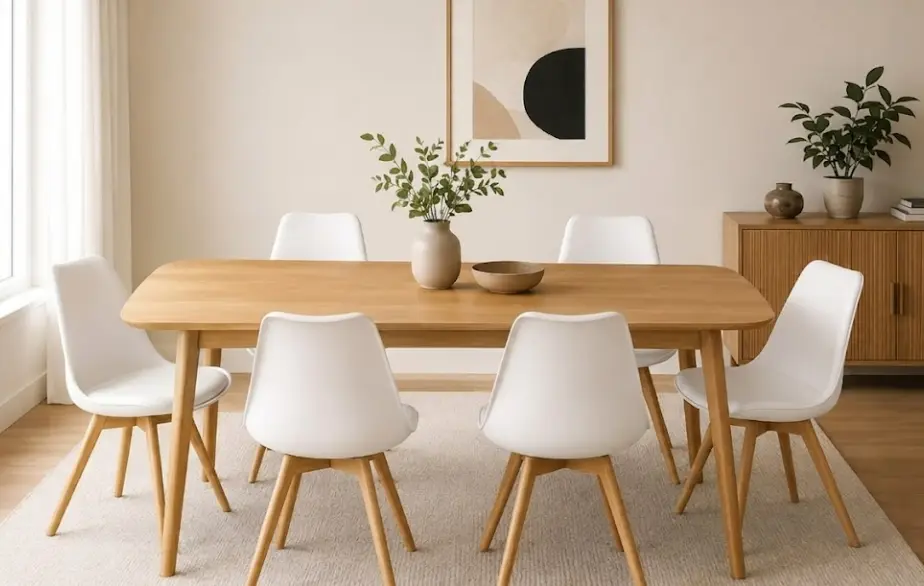 Bundle Offer: 6 Chair Asher 31718 White