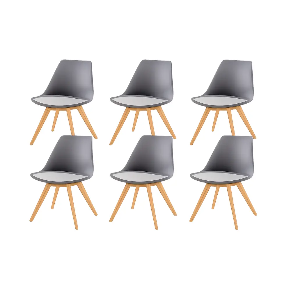 Bundle Offer: 6 Chair Asher 31718 White