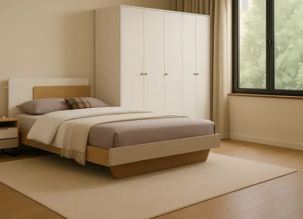 Bedroom Set Robson: Armoire 6 pts 31526 + Lit 5'0 31523
