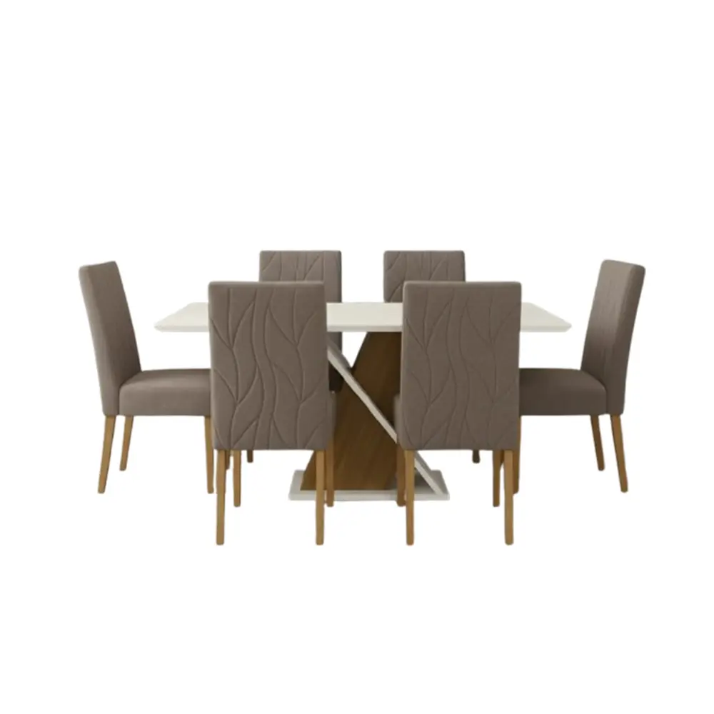 Dining Set Solus/Eloa - Table 6 seater 22982 + 6 x chair 30715