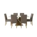 Dining Set Solus/Eloa - Table 6 seater 22982 + 6 x chair 30715