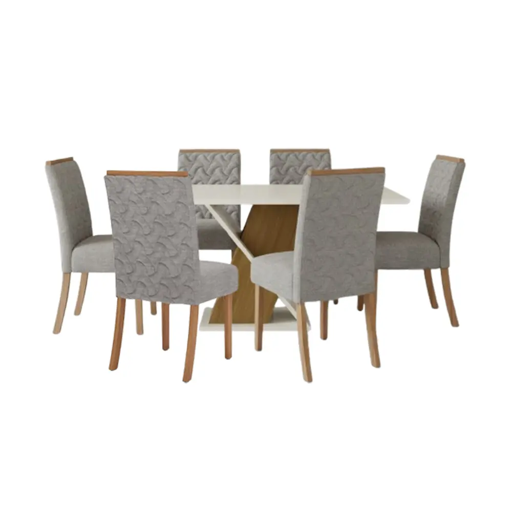 Dining Set Solus/Esther - Table 6 seater 22982 + 6 x chair 30849