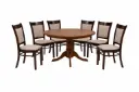 Dining Set denmark/capella - Table 31518 + 6 x chair 31517