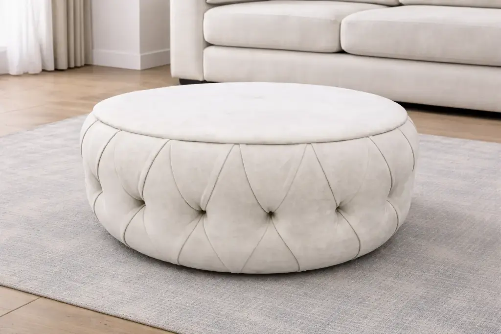 COFFEE TABLE VERSAILLES ROUND BEIGE REF 2872-B + 1850-R