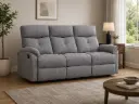 SOFA READFORD REF 8352# 3 SEATER RECLINER DARK GREY FAB REF XT-18    