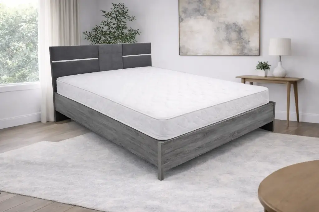 BED NICE REMBOURER 5'0 DARK GREY REF 9359-1
