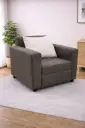 SOFA REDBERRY 1 SEATER BROWN - REF ZS1518-52 CUSHIONS ZS2504-03