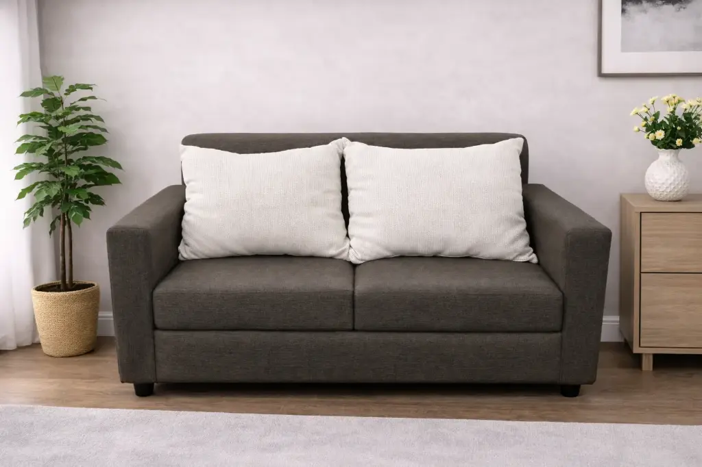 SOFA REDBERRY 2 SEATER BROWN - REF ZS1518-52 CUSHIONS ZS2504-03 