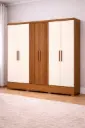 ARMOIRE RIBERA REF B367-221 6PTS (2PCS)  CINNAMON / OFF WHITE