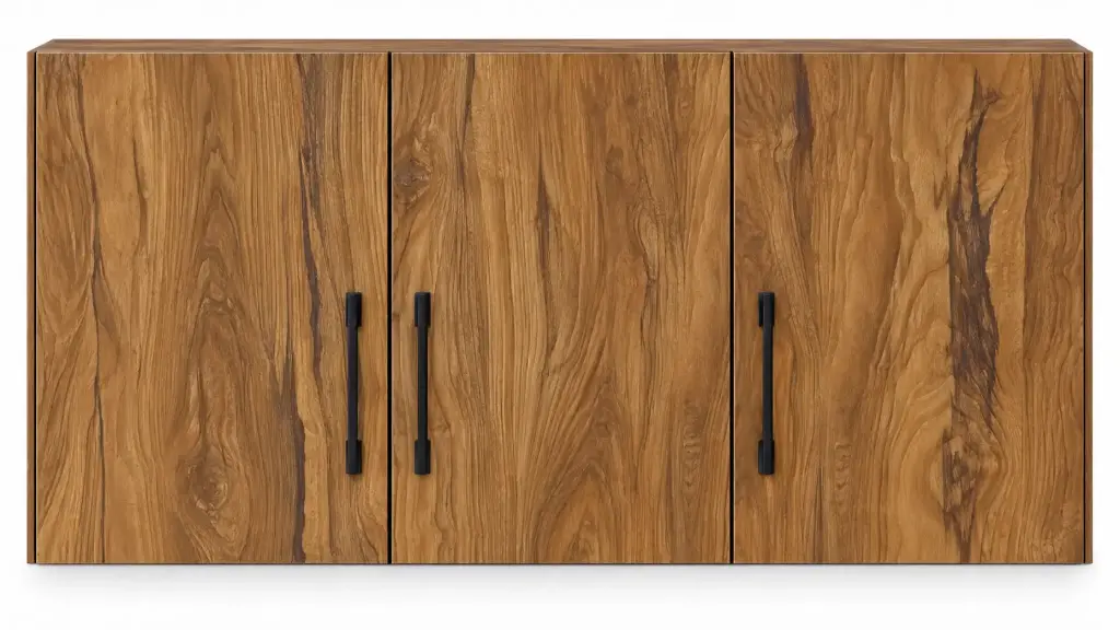 WALL UNIT FANCY 3 DOOR PLYWOOD 