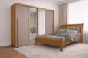 Bedroom Set + Mattress: Wardrobe Practicus 31705 + Arezzo 5'0 30836 + Mattress Pillow Top 16313
