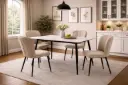 Dining Set 4 seater: Designy 31787 + 4 Chairs Vichy 31789