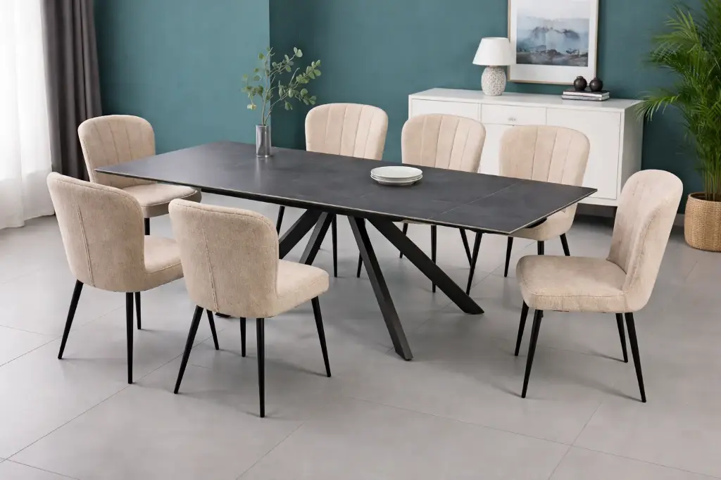 Dining Set 8 seater: Chesley 31786 + 8 Chair Vichy 31789