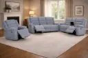 Recliner Sofa 321 Manual - Dawson - Color Grey