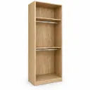 CLOSET LUX 2 SHELVES + 2 HANGERS VANILLA 1000 x 2300 x 500