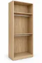 CLOSET LUX 2 SHELVES + 2 HANGERS VANILLA 1000 x 2300 x 500