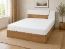 BED RUSSIKA 5'0 WHITE AND BROWN HL33