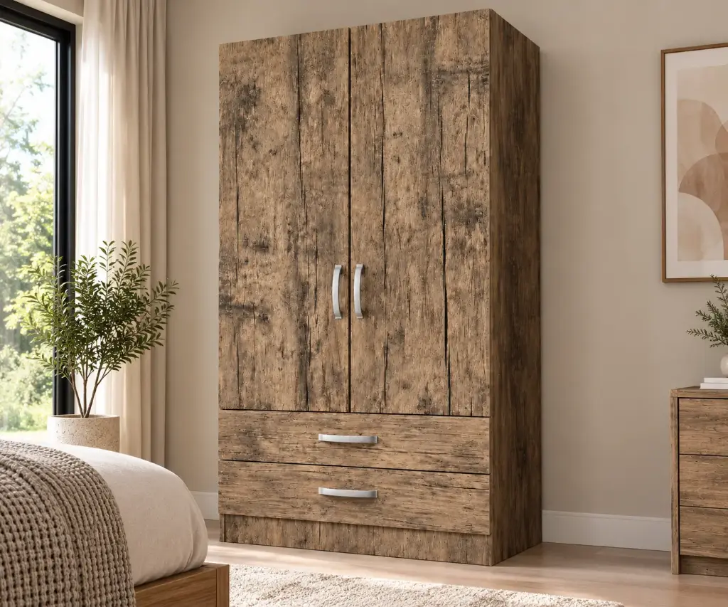 ARMOIRE ICC-RUSSIA 2 PTS PENDERIE + TIRS  Antiklight