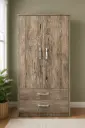 ARMOIRE ICC-RUSSIA 2 PTS PENDERIE + TIRS  Antiklight