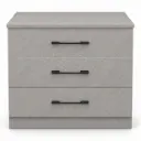 KITCHEN FANCY BASE UNIT 3 DRAWERS PLYWOOD GREY