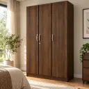 ARMOIRE VENICE 3PTS (2 PCS) WALNUT