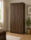 ARMOIRE VENICE 3PTS (2 PCS) WALNUT