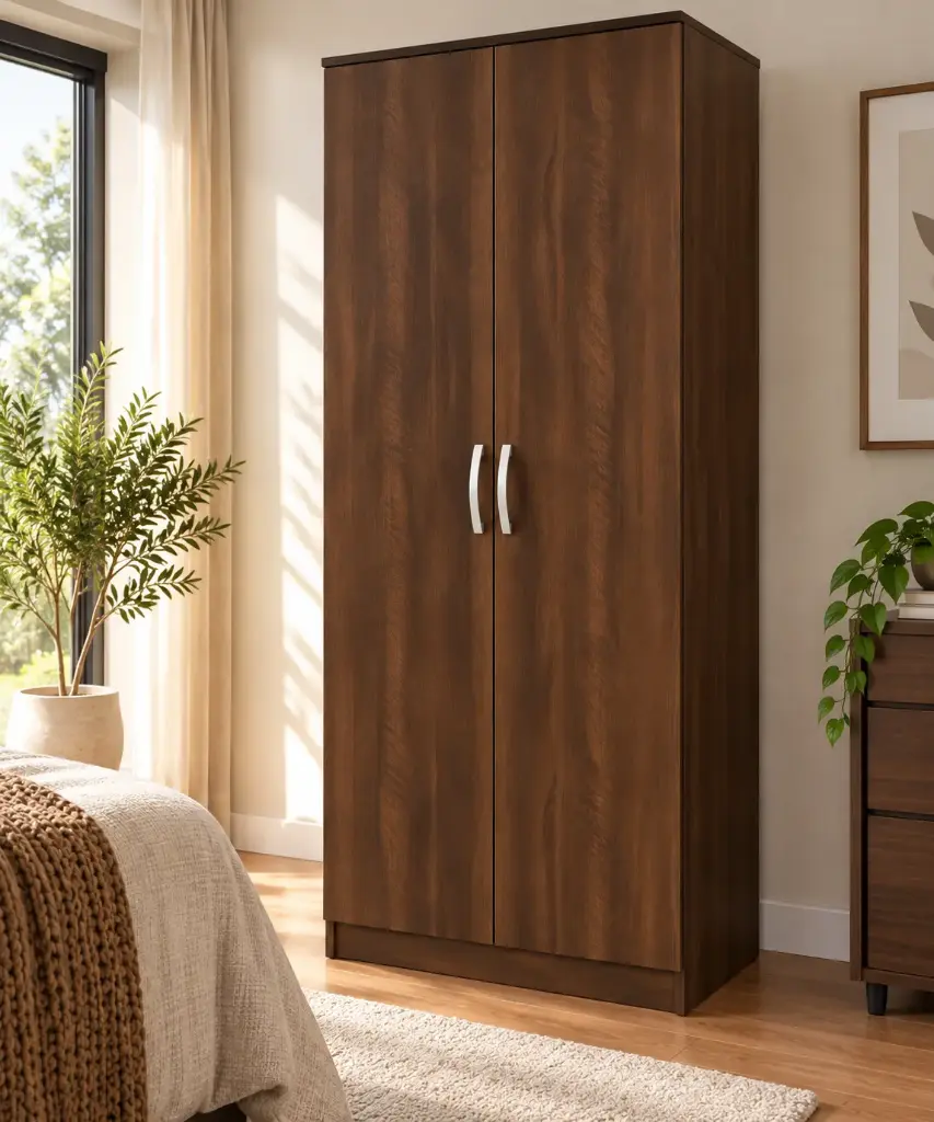 ARMOIRE VENICE 2PTS (2 PC) WALNUT