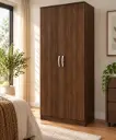 ARMOIRE VENICE 2PTS (2 PC) WALNUT