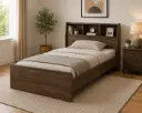 BED MILAN BOX 3'6 (2PCS) WALNUT