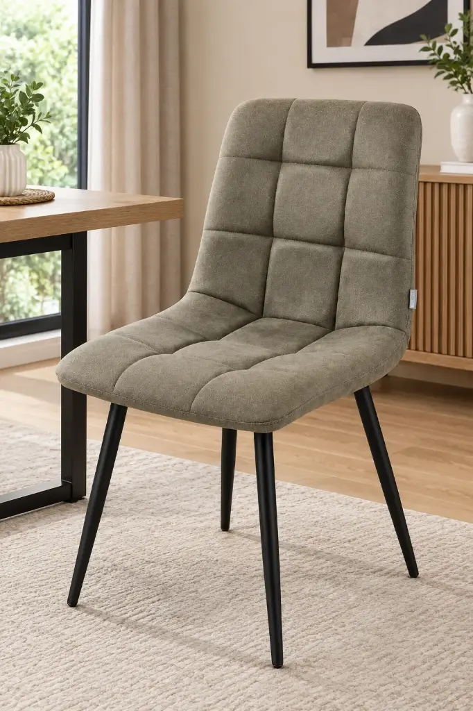 CHAISE DINING HAMLIN REF DC-928 METAL FABRIC OLIVE