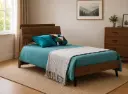 BED SPRINGDALE REF DZ-30 (3PCS) 4'6 WALNUT 
