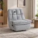 CHAISE ROCKING LEONIA REF 6095# SWIVEL LIGHT GREY ARAGON-93